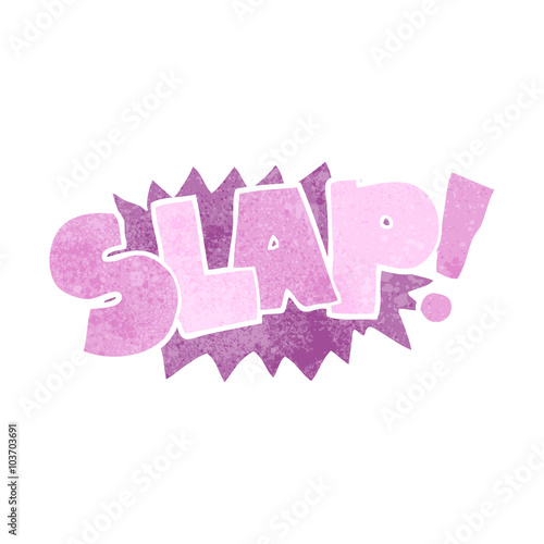 retro cartoon slap symbol