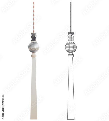  vectors of European monumental cities. 
BERLINER FERNSEHTURM
