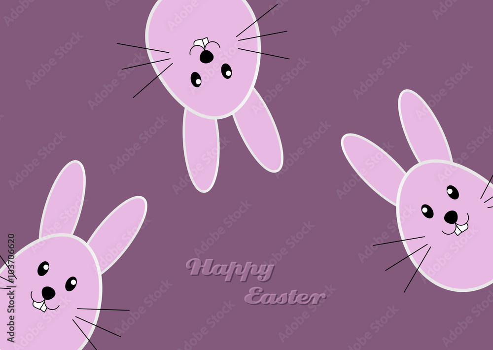 Fototapeta premium Osterhasen - Happy Easter
