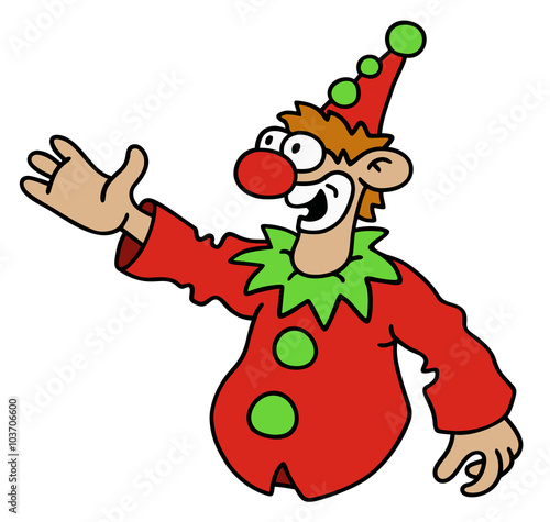 Funny buffo / Hand drawing, vector illustration