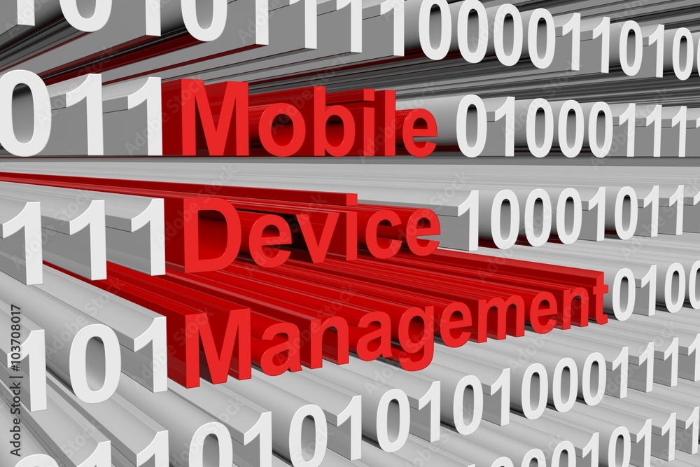 Mobile Device Management is presented in the form of binary code