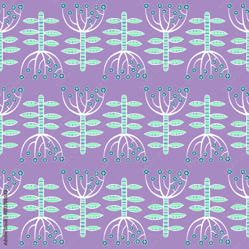 Beautiful Flowers set, Vector seamless pattern. Beautiful Flowers set, Vector seamless pattern.