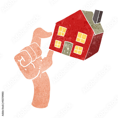 retro cartoon housing market