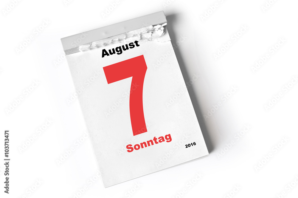 7. August 2016 7. August 2016