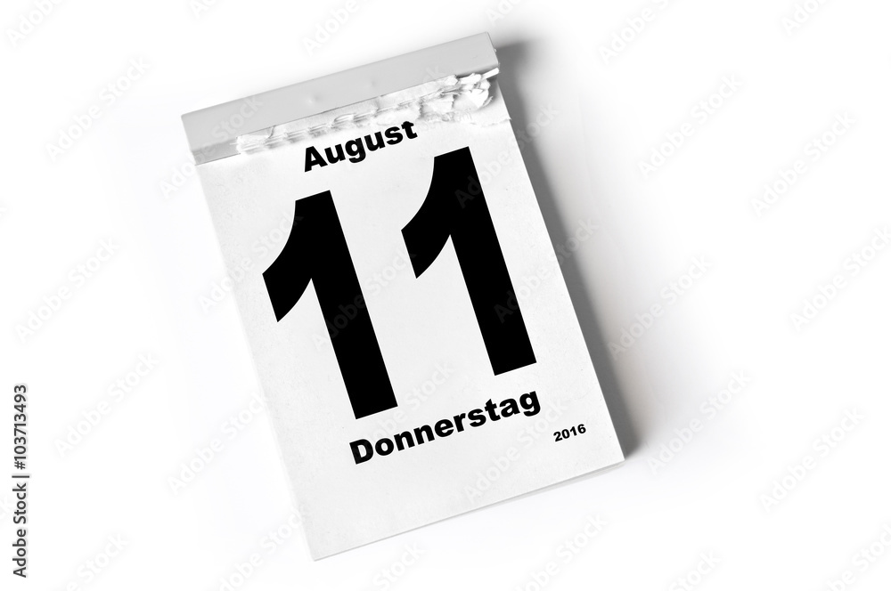 11. August 2016 11. August 2016