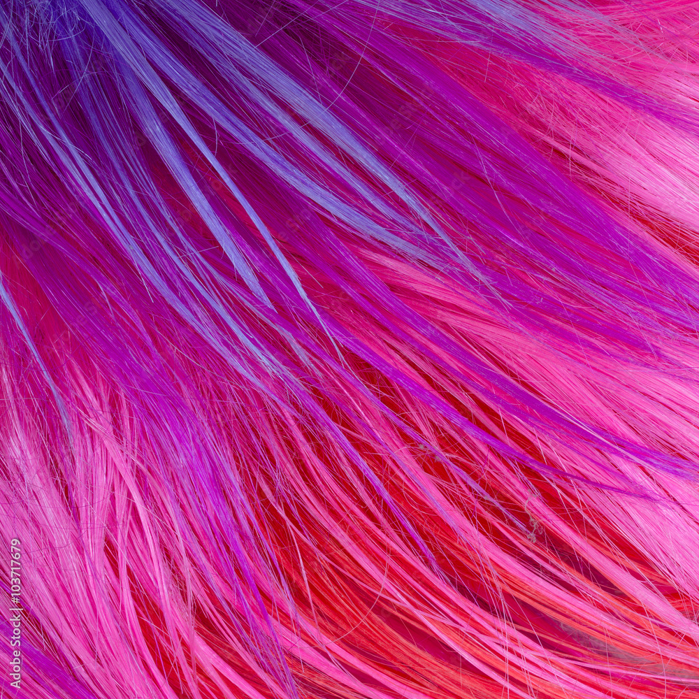 Fototapeta premium colorful artificial hair texture