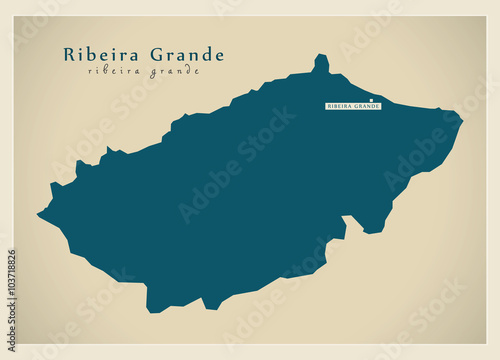 Modern Map - Ribeira Grande CV