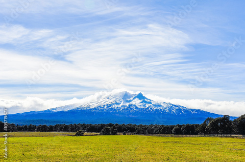 View of Mount Ruapehu, New Zealand