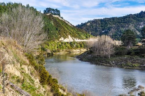 Riverside view in Whanganui National Park, New Zealand