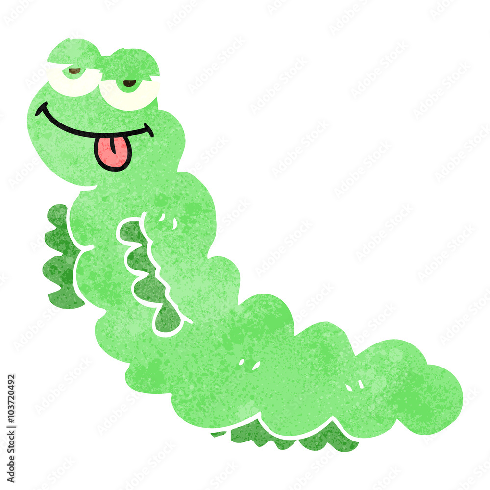 retro cartoon caterpillar retro cartoon caterpillar