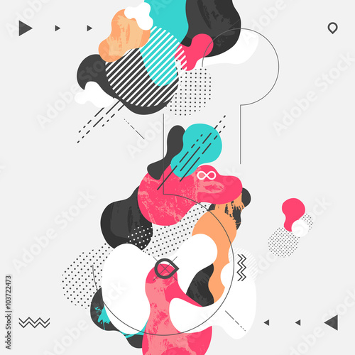 Abstract modern geometric background