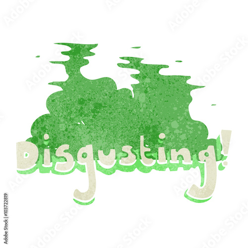 disgusting retro cartoon