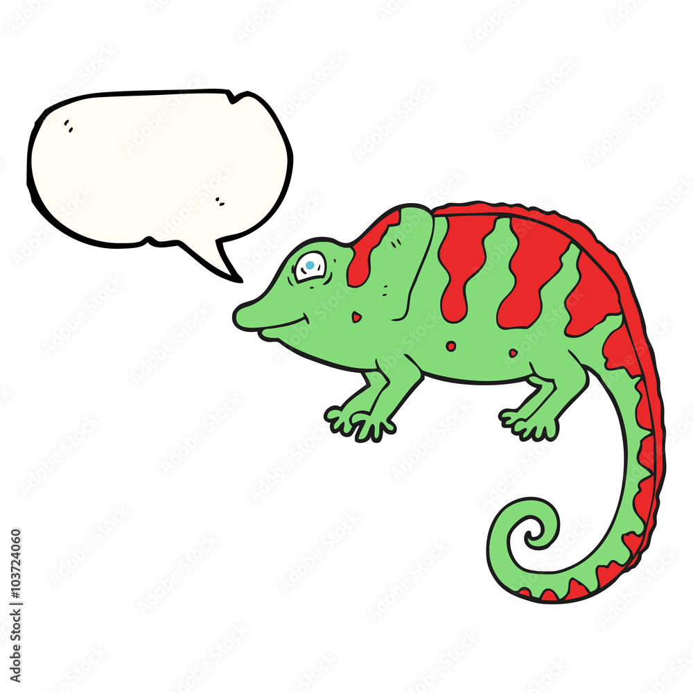 speech bubble cartoon chameleon speech bubble cartoon chameleon