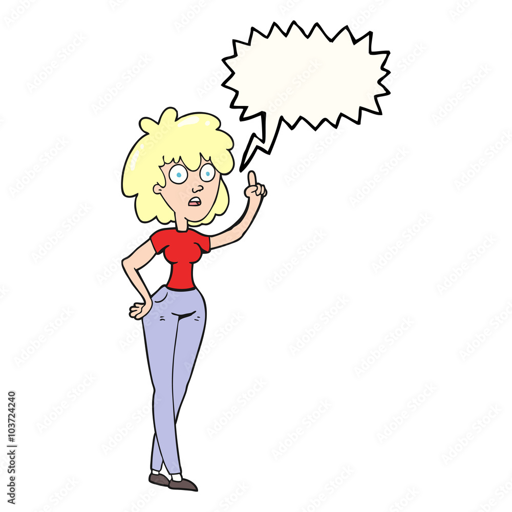 speech bubble cartoon woman speech bubble cartoon woman
