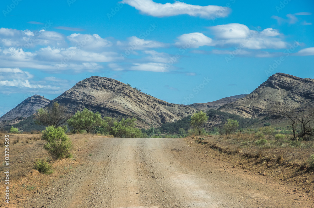 Outback roads and bush tracks in The Flinders Ranges National Park