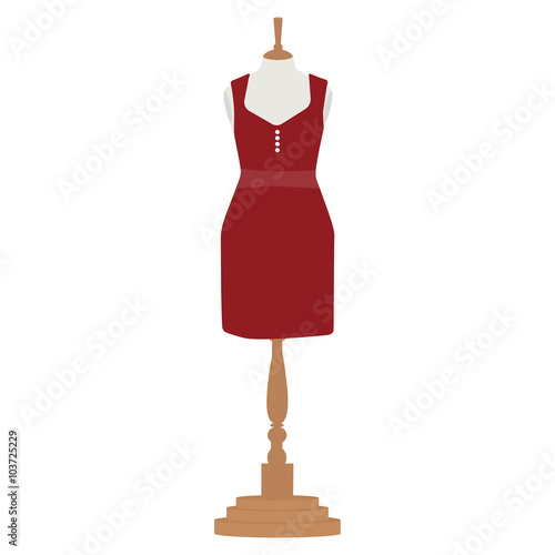 Woman dress on mannequin