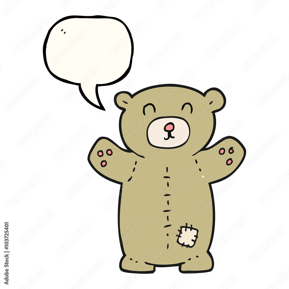 speech bubble cartoon teddy bear speech bubble cartoon teddy bear