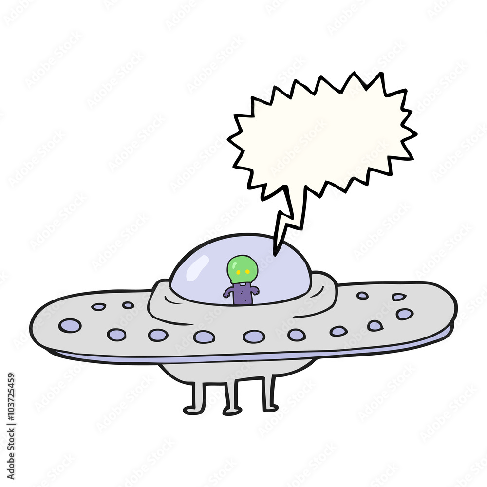 speech bubble cartoon flying saucer speech bubble cartoon flying saucer