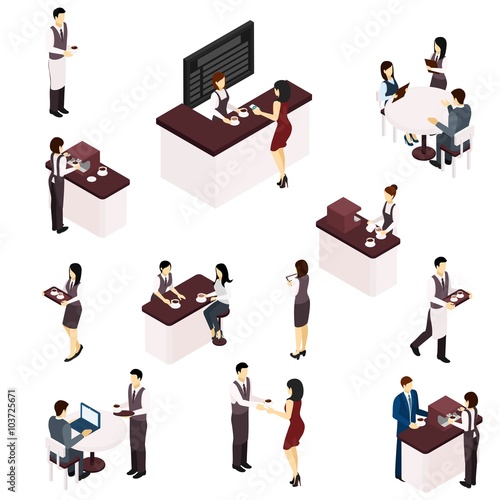  Barista People Set