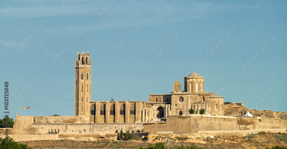 Panoramic view of Lerida (Spain)