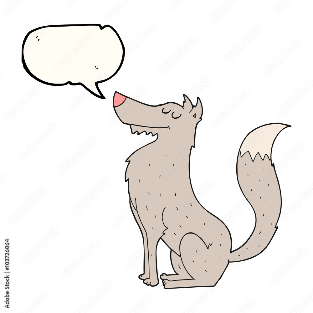 speech bubble cartoon wolf speech bubble cartoon wolf