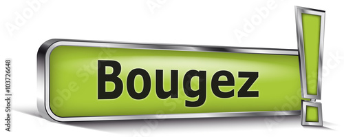 Bougez sur panneau vert