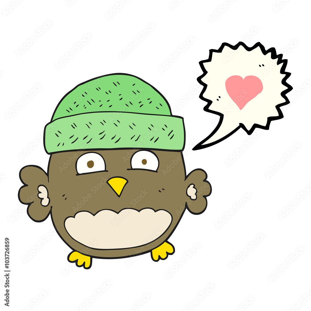 speech bubble cartoon cute owl speech bubble cartoon cute owl