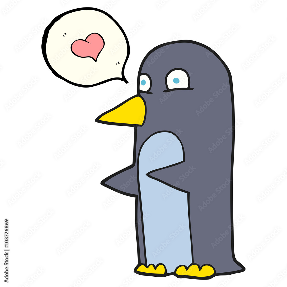 speech bubble cartoon penguin speech bubble cartoon penguin