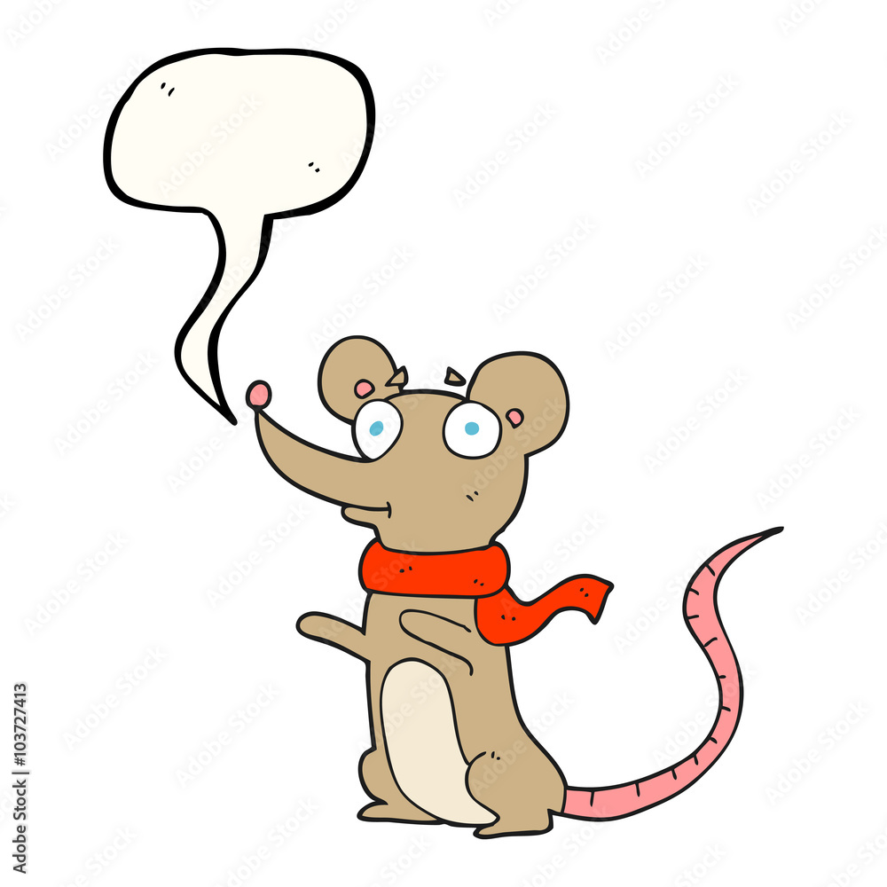 speech bubble cartoon mouse speech bubble cartoon mouse