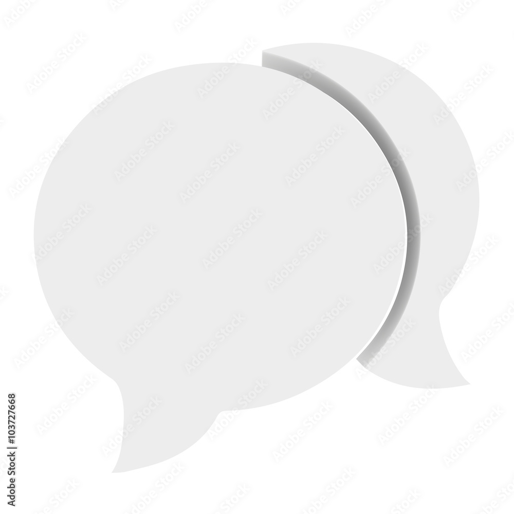 icon bubbles on a white background. 3d render icon bubbles on a white background. 3d render