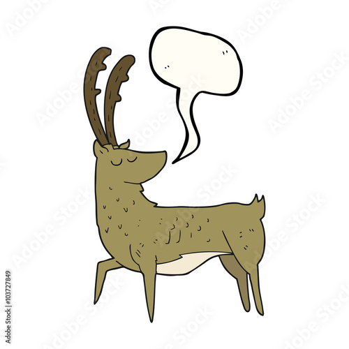 speech bubble cartoon manly stag