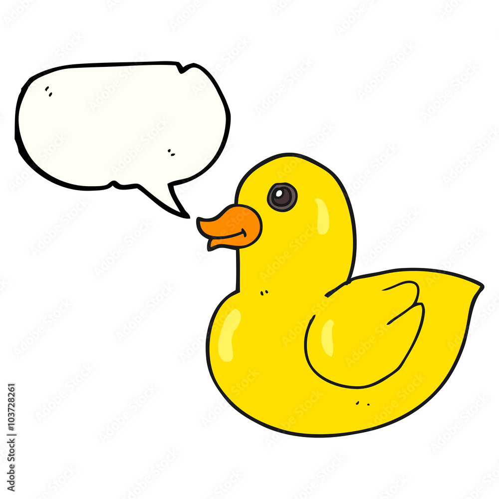 speech bubble cartoon rubber duck speech bubble cartoon rubber duck