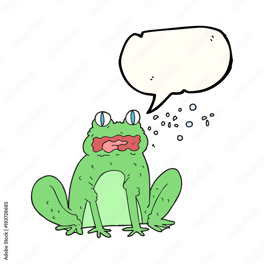 speech bubble cartoon burping frog speech bubble cartoon burping frog