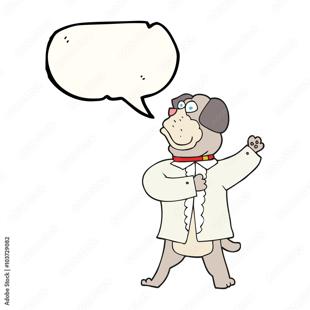 speech bubble cartoon dog in shirt speech bubble cartoon dog in shirt
