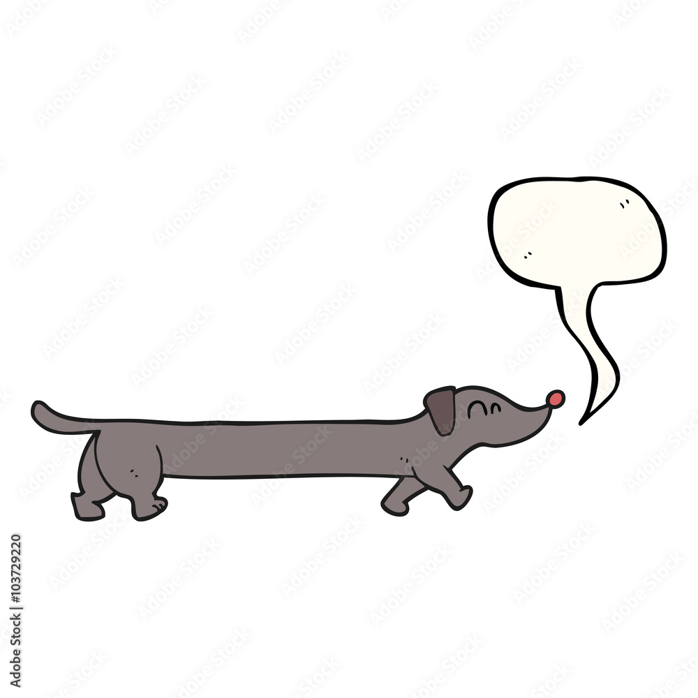 speech bubble cartoon dachshund speech bubble cartoon dachshund