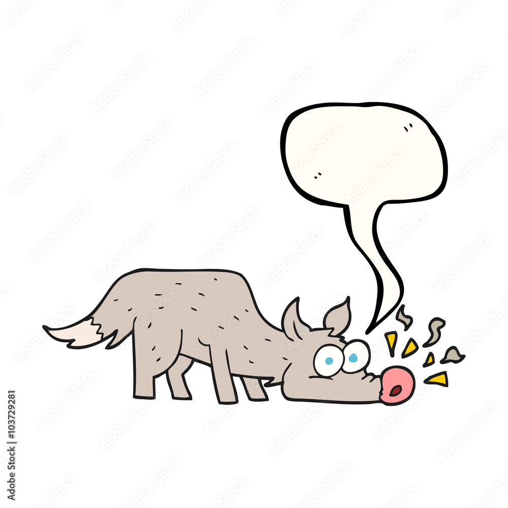 speech bubble cartoon dog sniffing speech bubble cartoon dog sniffing