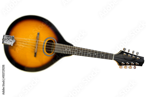 mandolin isolated on white background photo