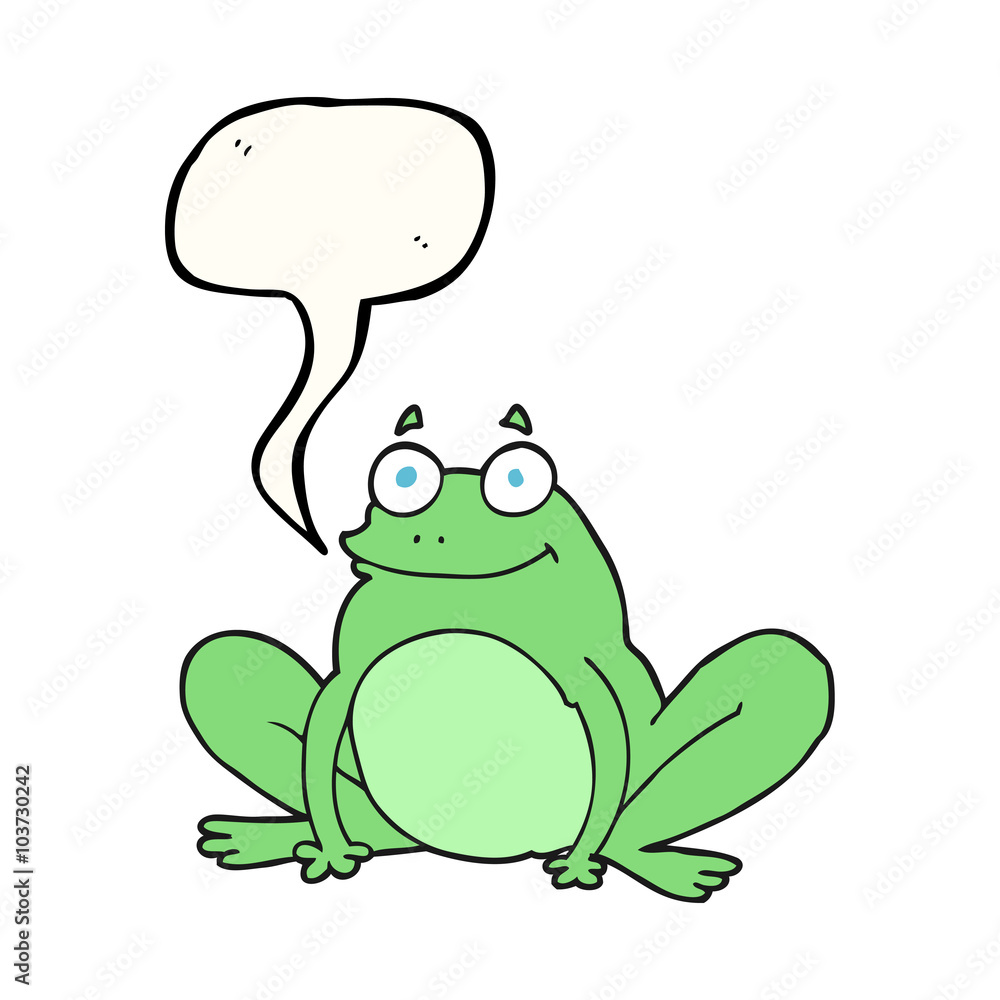 speech bubble cartoon happy frog speech bubble cartoon happy frog