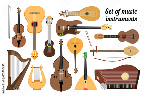 Set of stringed musical instruments