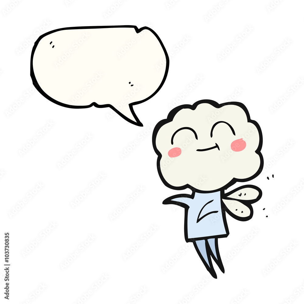 speech bubble cartoon cute cloud head imp speech bubble cartoon cute cloud head imp