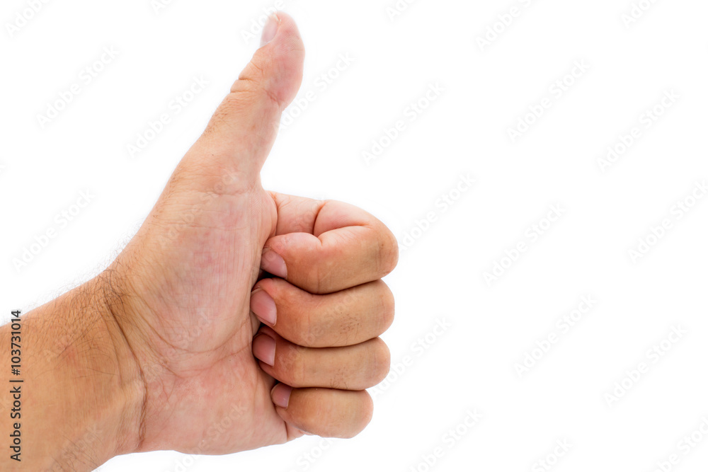 hand showing like hand showing like