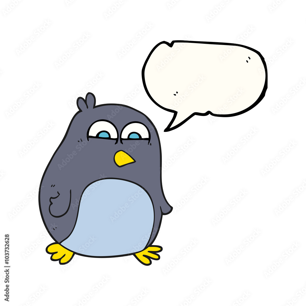 speech bubble cartoon penguin speech bubble cartoon penguin