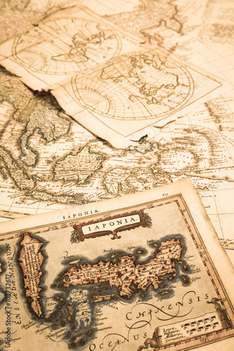 アンティークの天体図