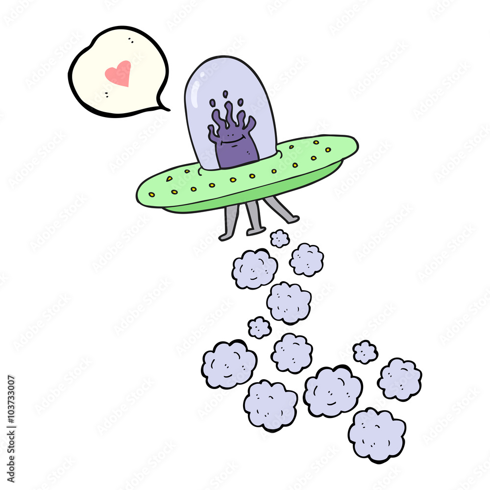speech bubble cartoon flying saucer speech bubble cartoon flying saucer