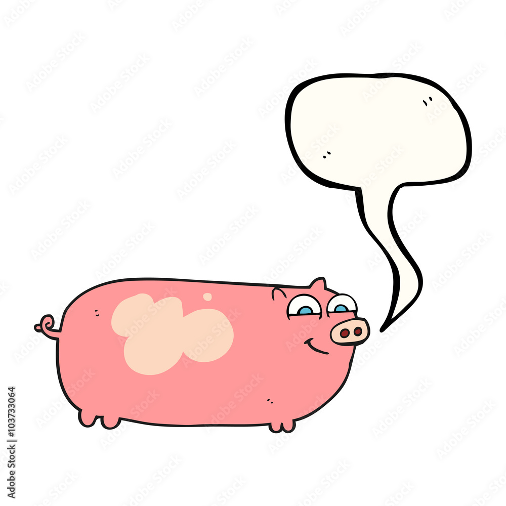 speech bubble cartoon pig speech bubble cartoon pig