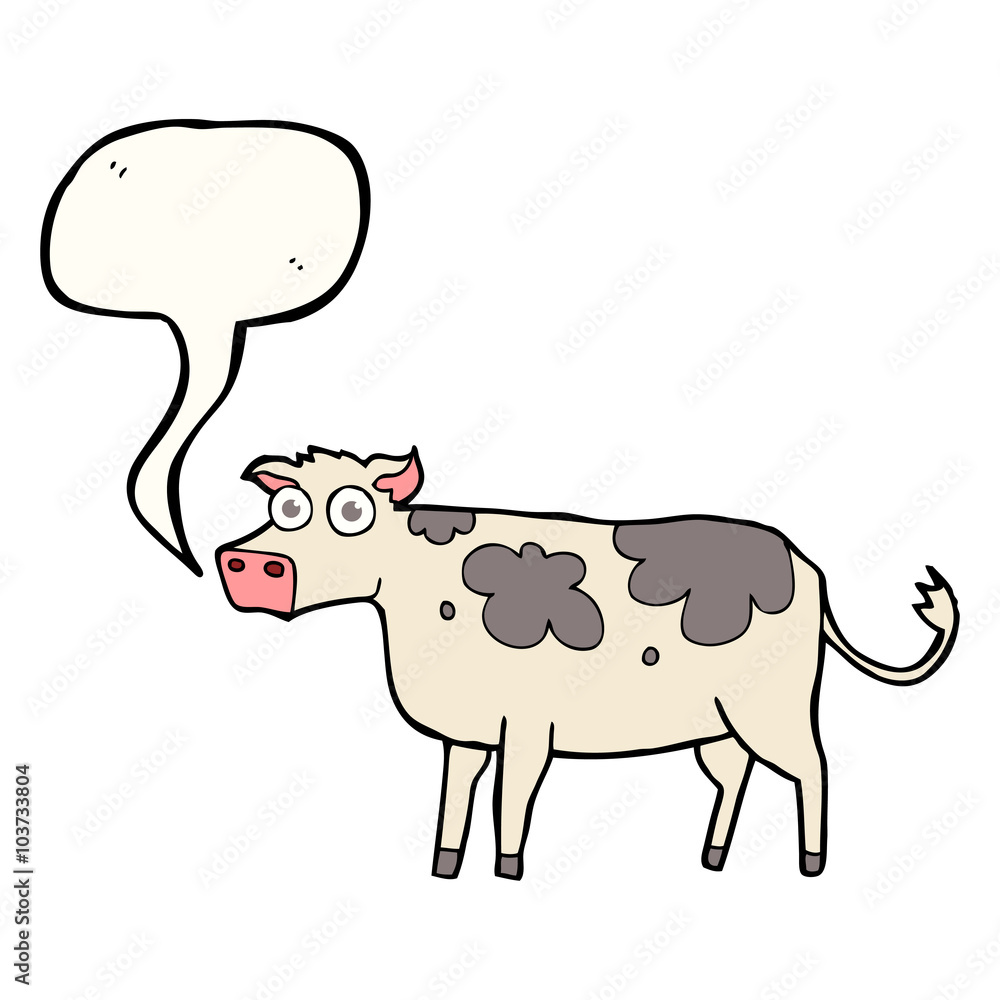 speech bubble cartoon cow speech bubble cartoon cow