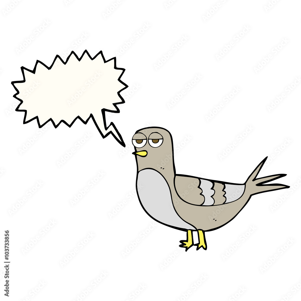 speech bubble cartoon pigeon speech bubble cartoon pigeon