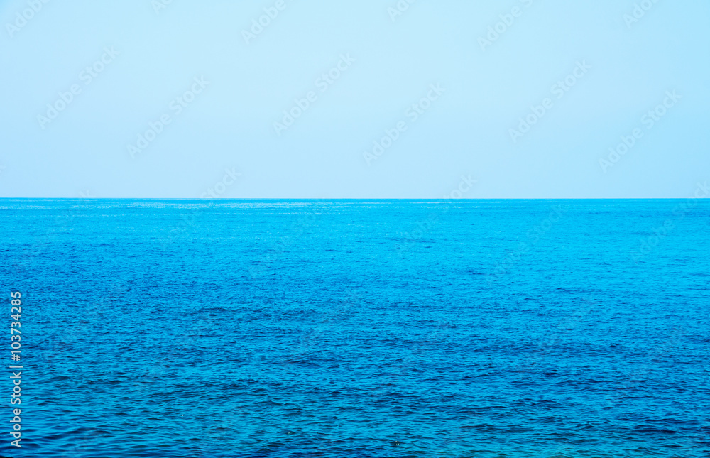 Beautiful sky and blue sea Beautiful sky and blue sea