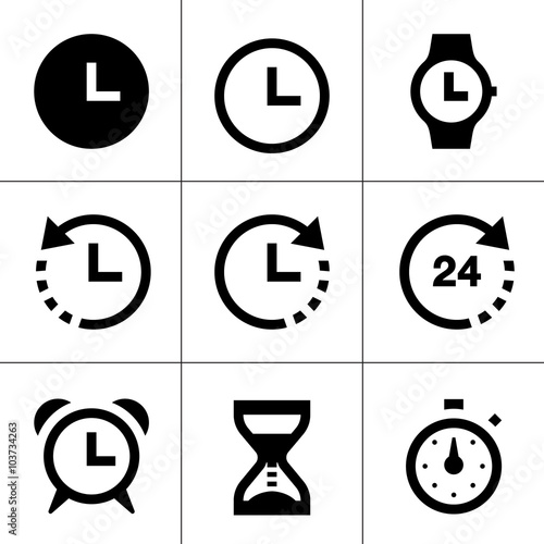 time icons