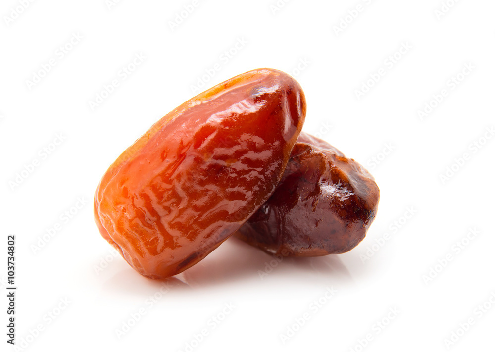 Dates isolated on white background Dates isolated on white background